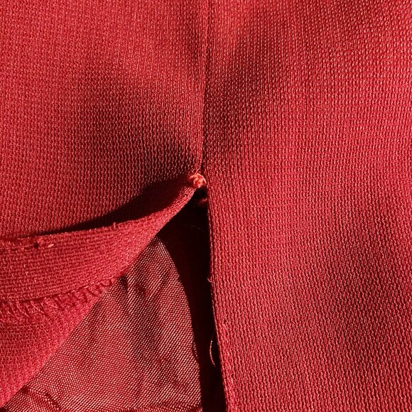 GERRY WEBER Vintage dusty red maxi pencil skirt 1990s 2000s XS SMALL long skirt - Picture 11 of 16